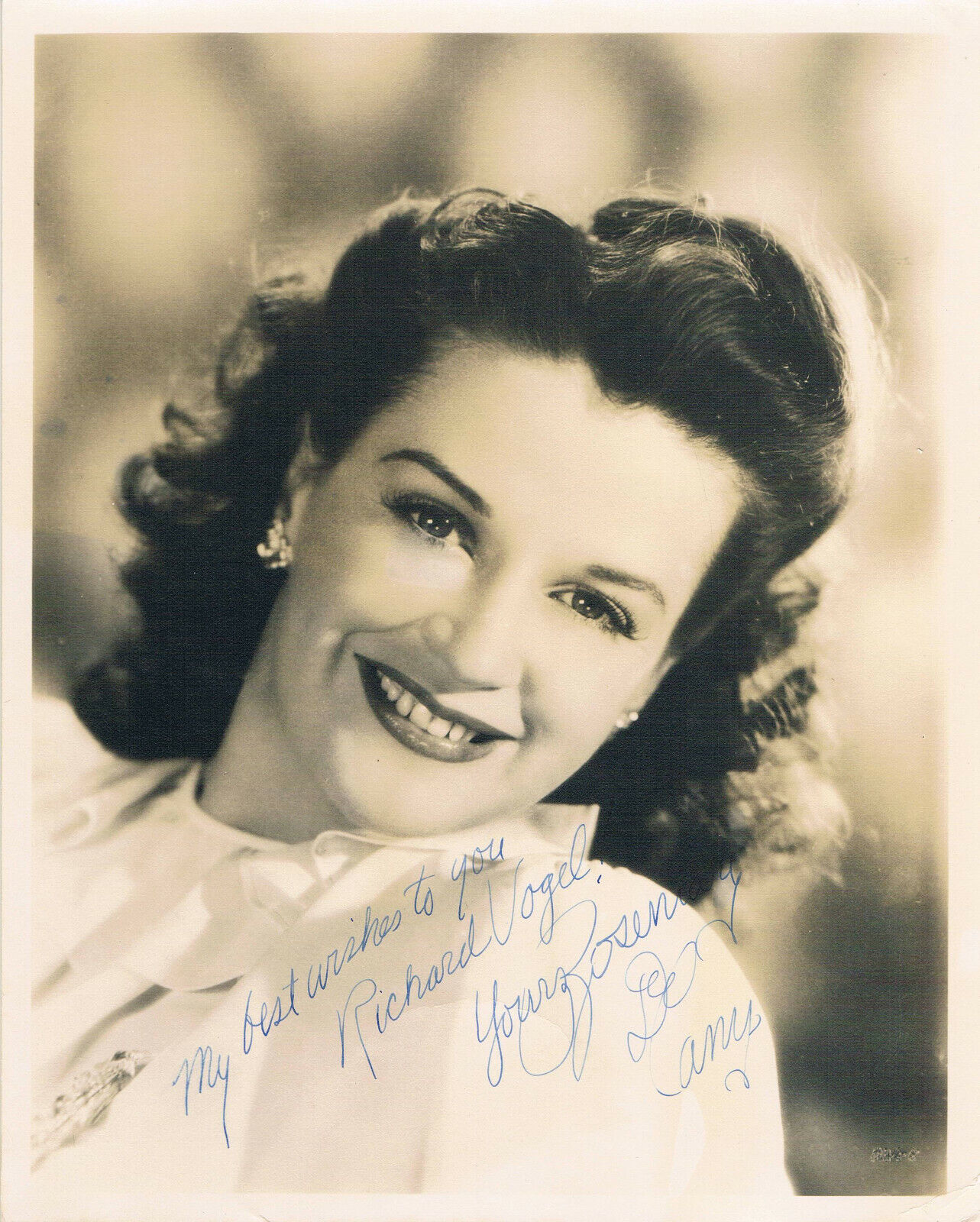 Rosemary DeCamp 1910-2001 genuine autograph signed Photo Poster painting 8x10