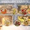 6 pi&egrave;ces de r&eacute;colte, panier de r&eacute;colte, peinture en diamant, ornements en acrylique, pendentifs d&eacute;coratifs