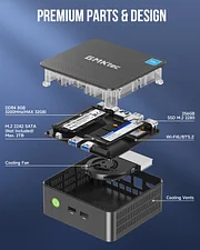 NucBox G3 Plus--Enhanced Performance Mini PC With Intel N150
