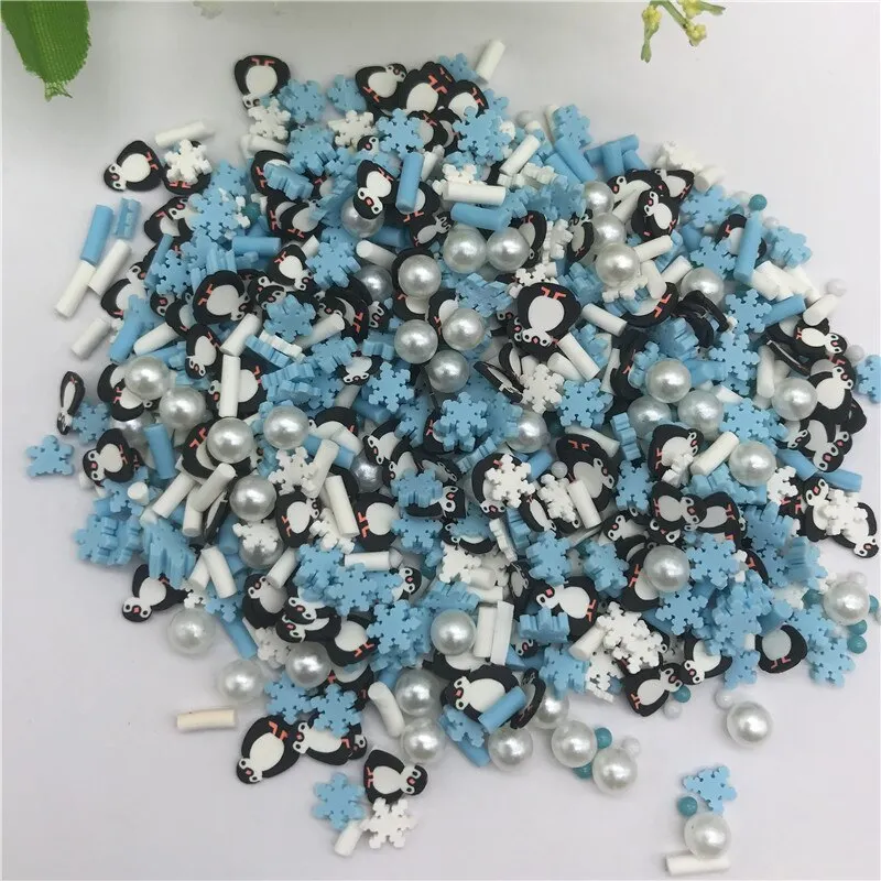 20g Halloween Penguin Snowflake Mix for Resin DIY Supplies Nails Art Polymer Soft Clay Accessories DIY Sequins scrapbook