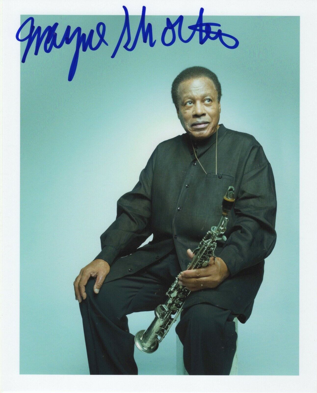 Wayne Shorter of Weather Report REAL hand SIGNED Photo Poster painting #1 COA Autographed