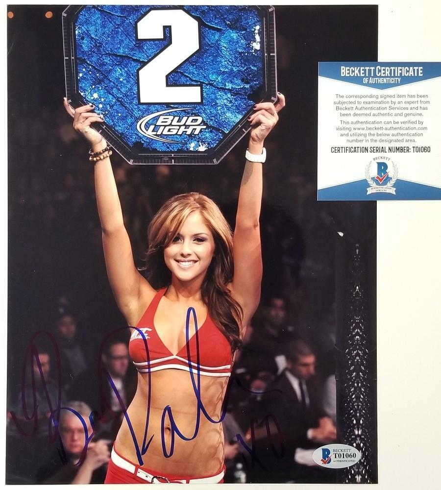 Brittney Palmer signed 8x10 Photo Poster painting #1 Model & UFC Ring Girl ~ Beckett BAS COA