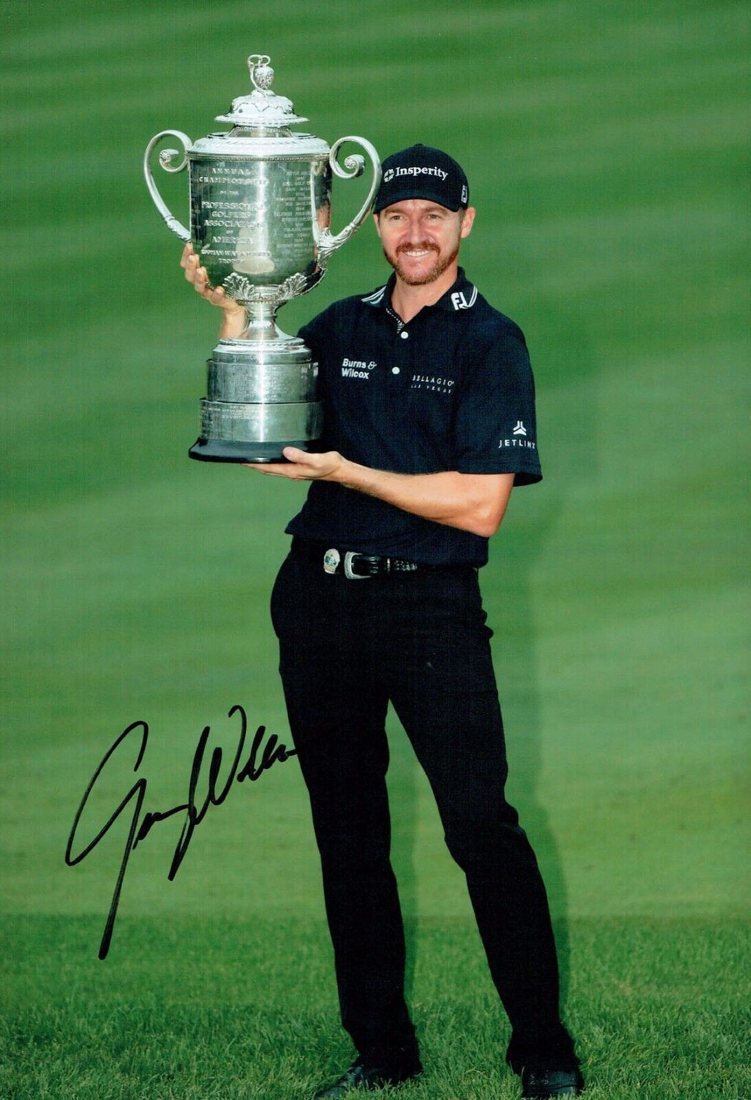 Jimmy WALKER SIGNED AUTOGRAPH Golf 12x8 Photo Poster painting 2 AFTAL COA 2016 PGA Winner