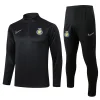 24/25 Al-Nassr Long Sleeve Black Training Jacket Set