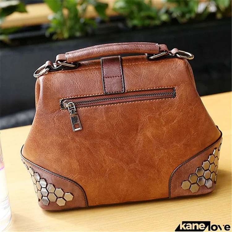 Women's Retro Vintage Buckle Lock Shoulder Bags