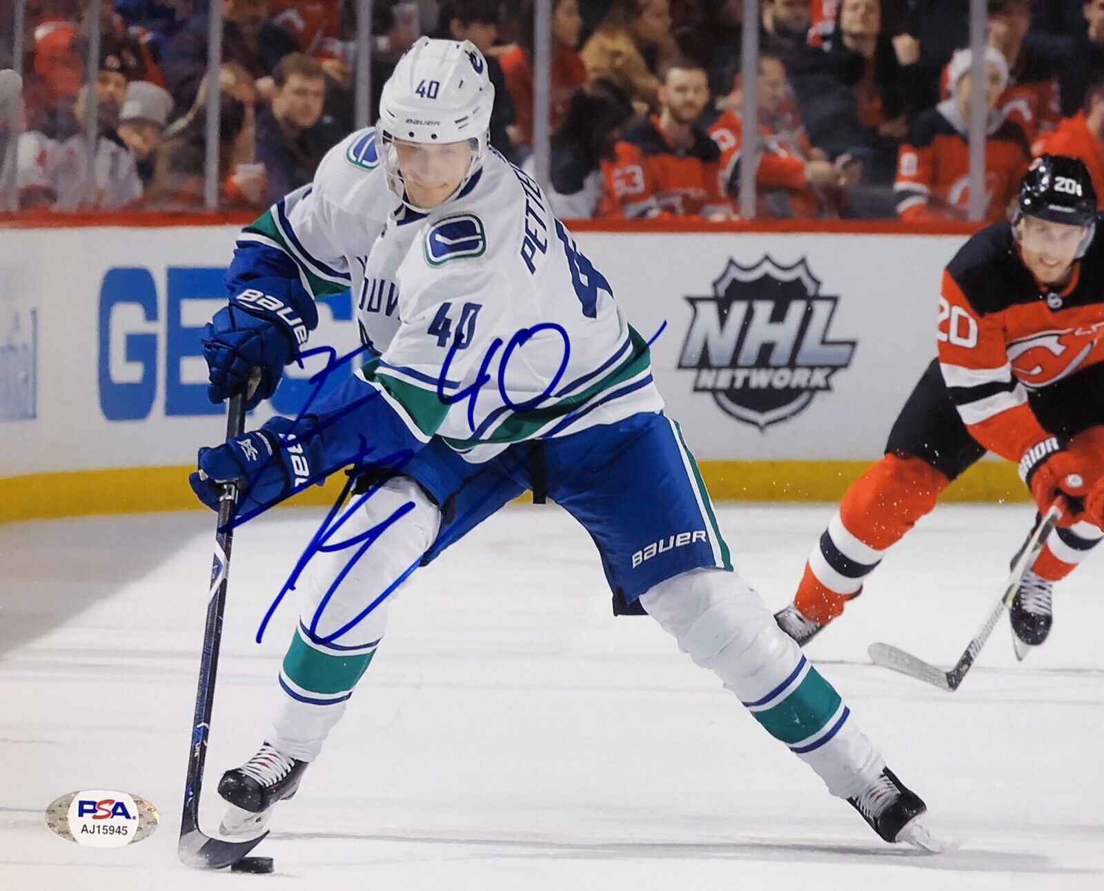 Elias Pettersson Signed Autographed Vancouver Canucks 8x10 Photo Poster painting Psa/Dna