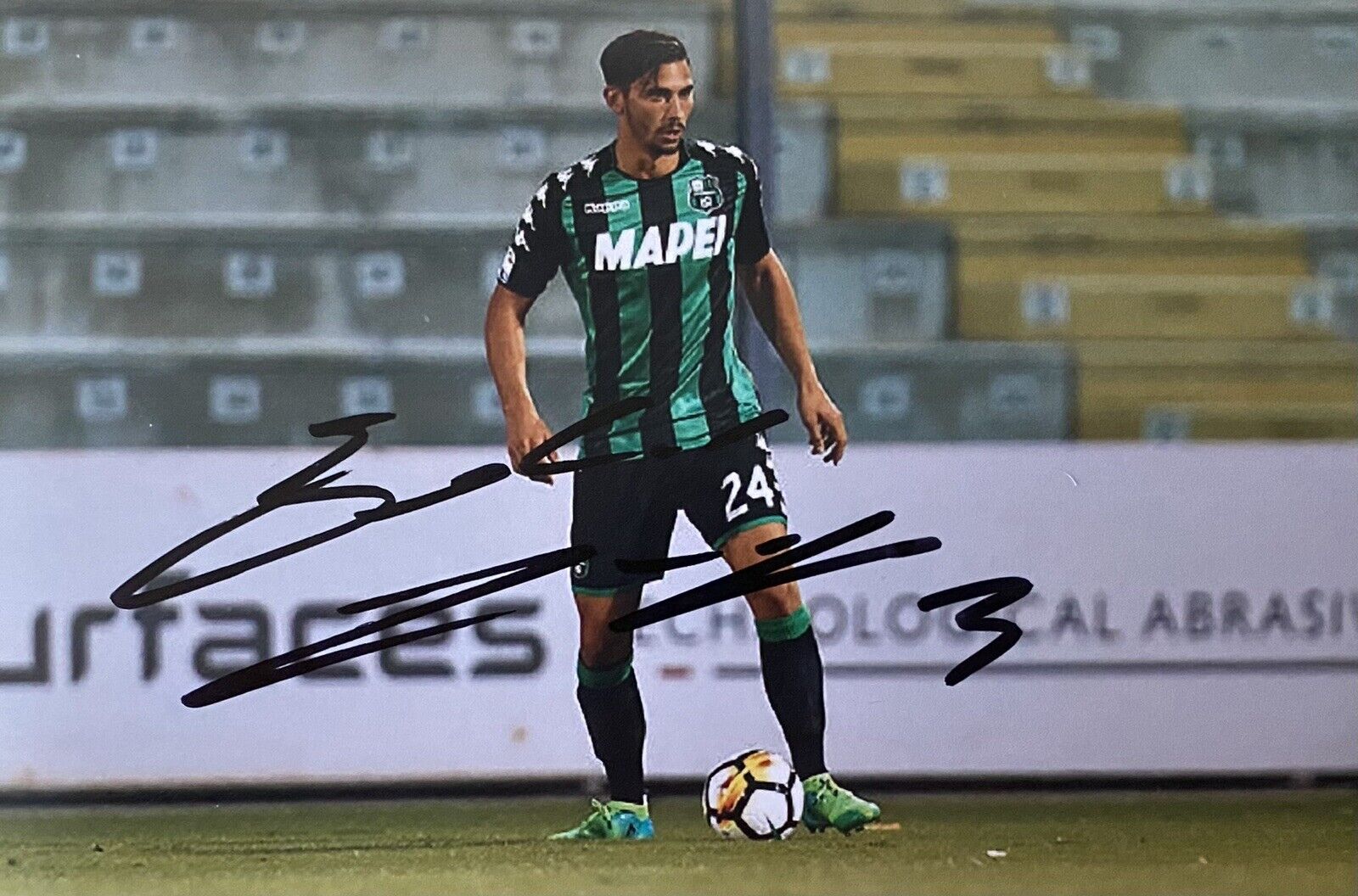 Edoardo Goldaniga Hand Signed Sassuolo 6X4 Photo Poster painting 2