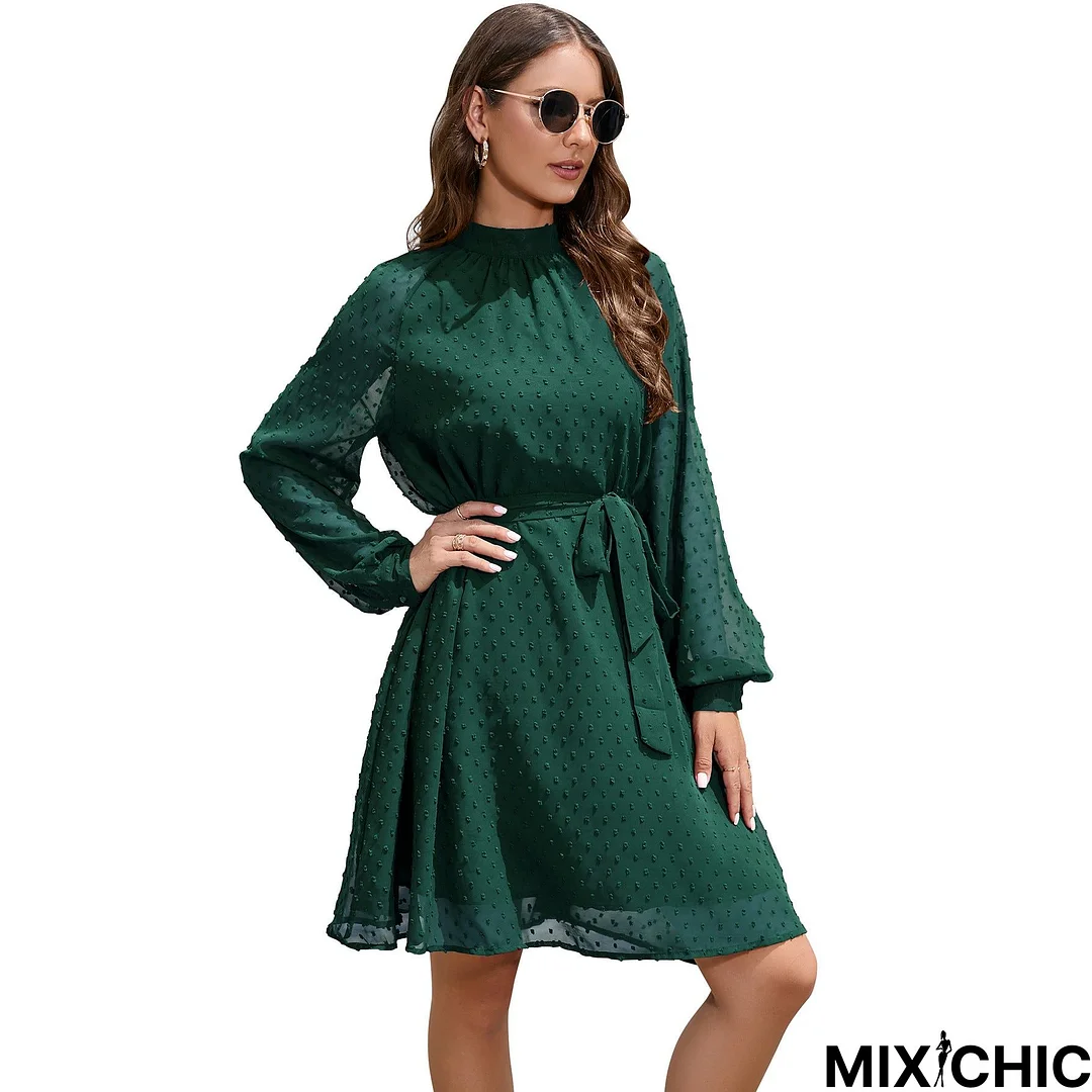 Guest Formal Long Sleeve Elegant Swiss Dresses