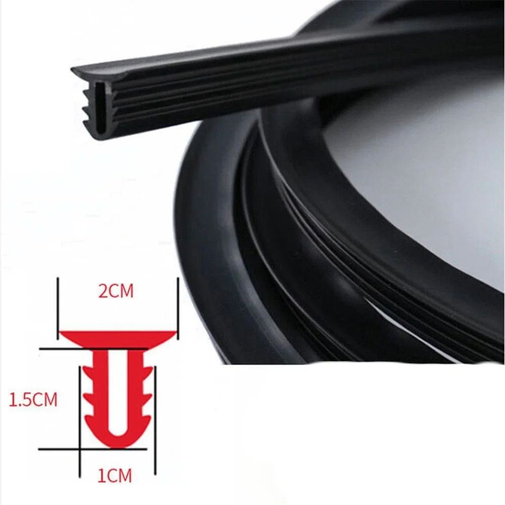Car front windshield sound insulation gap strip