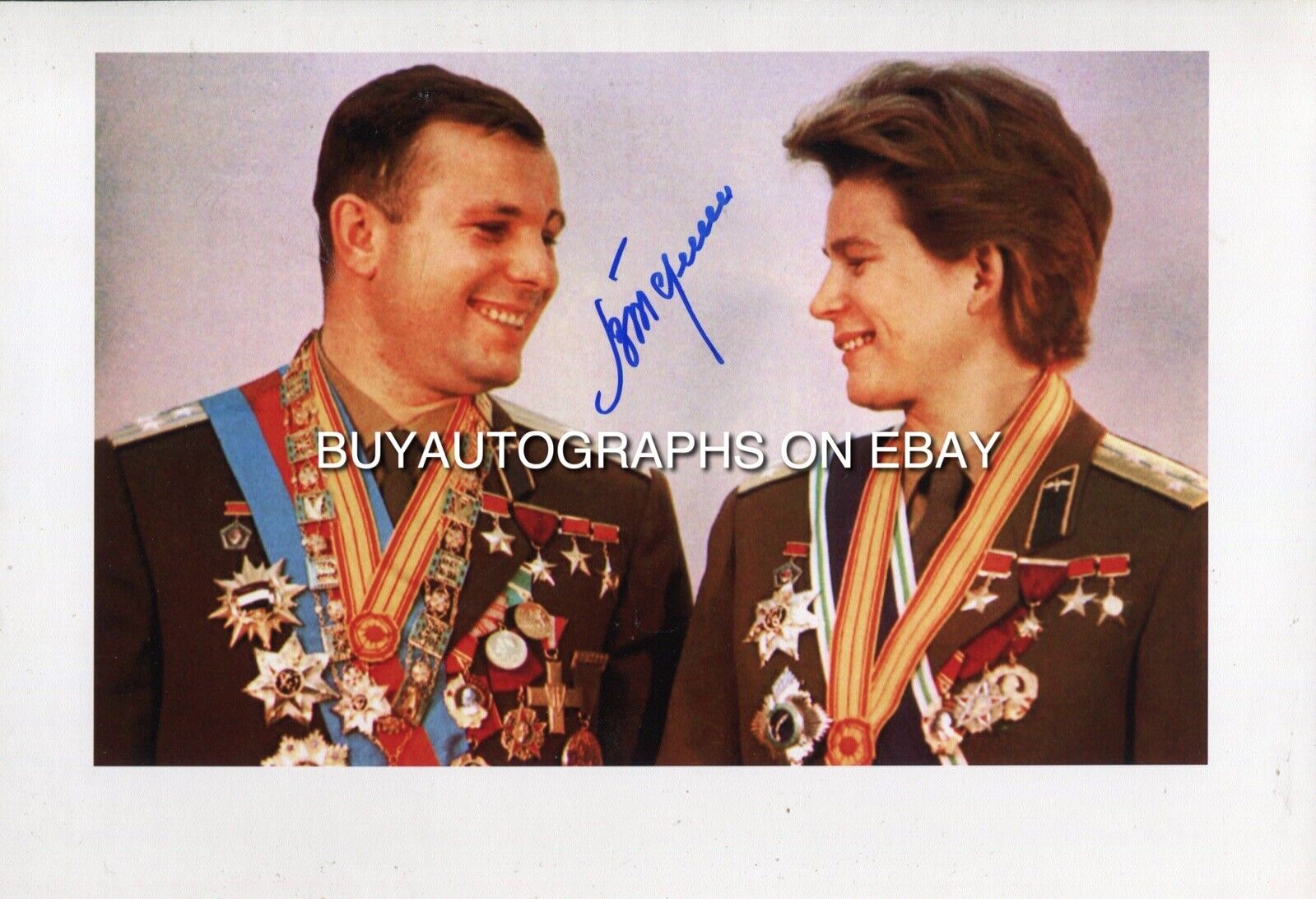 Soviet Cosmonaut 1st Woman in Space VALENTINA TERESHKOVA signed Photo Poster painting - UACC RD