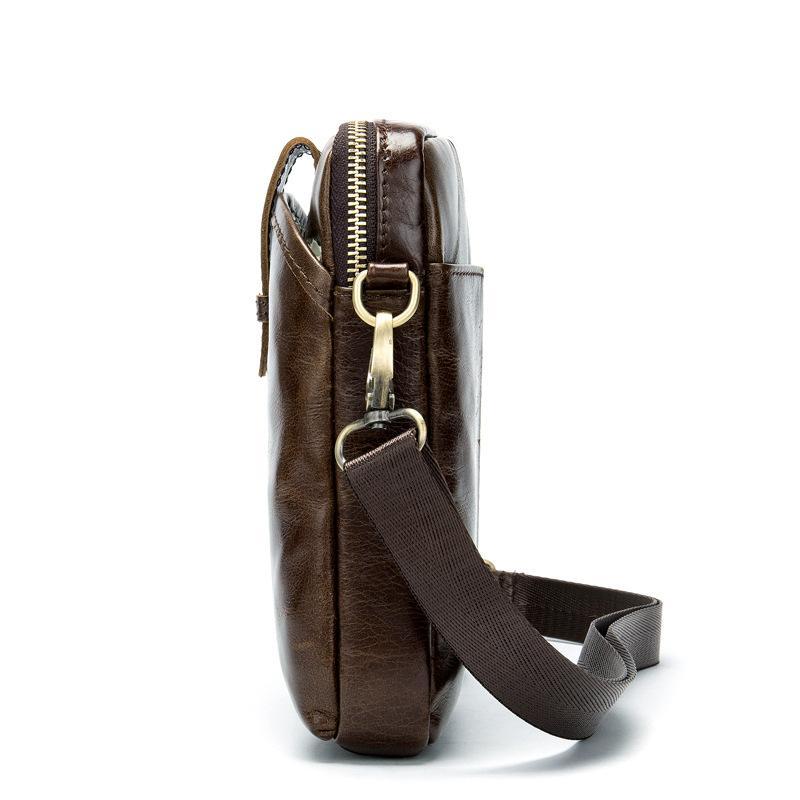 Casual Leather Retro Style Crossbody Bag Men's Shoulder Bag