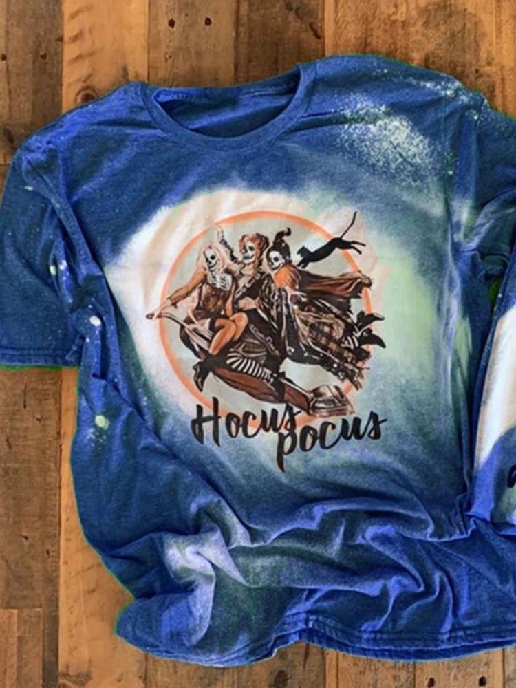 Hocus Pocus Witches Printed Casual T-Shirt