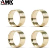 AMK 4Pcs SCX24 Brass Wheel Weights 1.0 Beadlock Wheels Bead Lock Rings for 1/24 RC Crawler Car TRX4M Updates 1/18 Scale Accessories