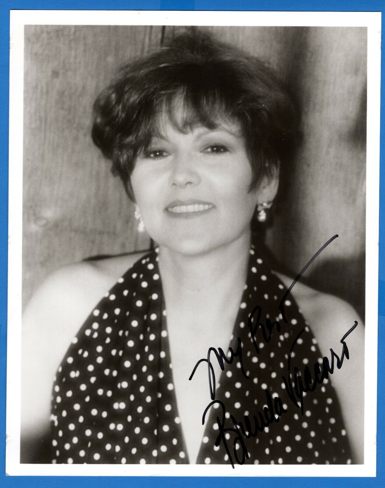 Brenda Vaccaro Actress Hand Signed Autograph 8x10 Photo Poster painting with Todd Mueller COA