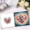 6Pcs Valentines Day Diamond Painting Greeting Card