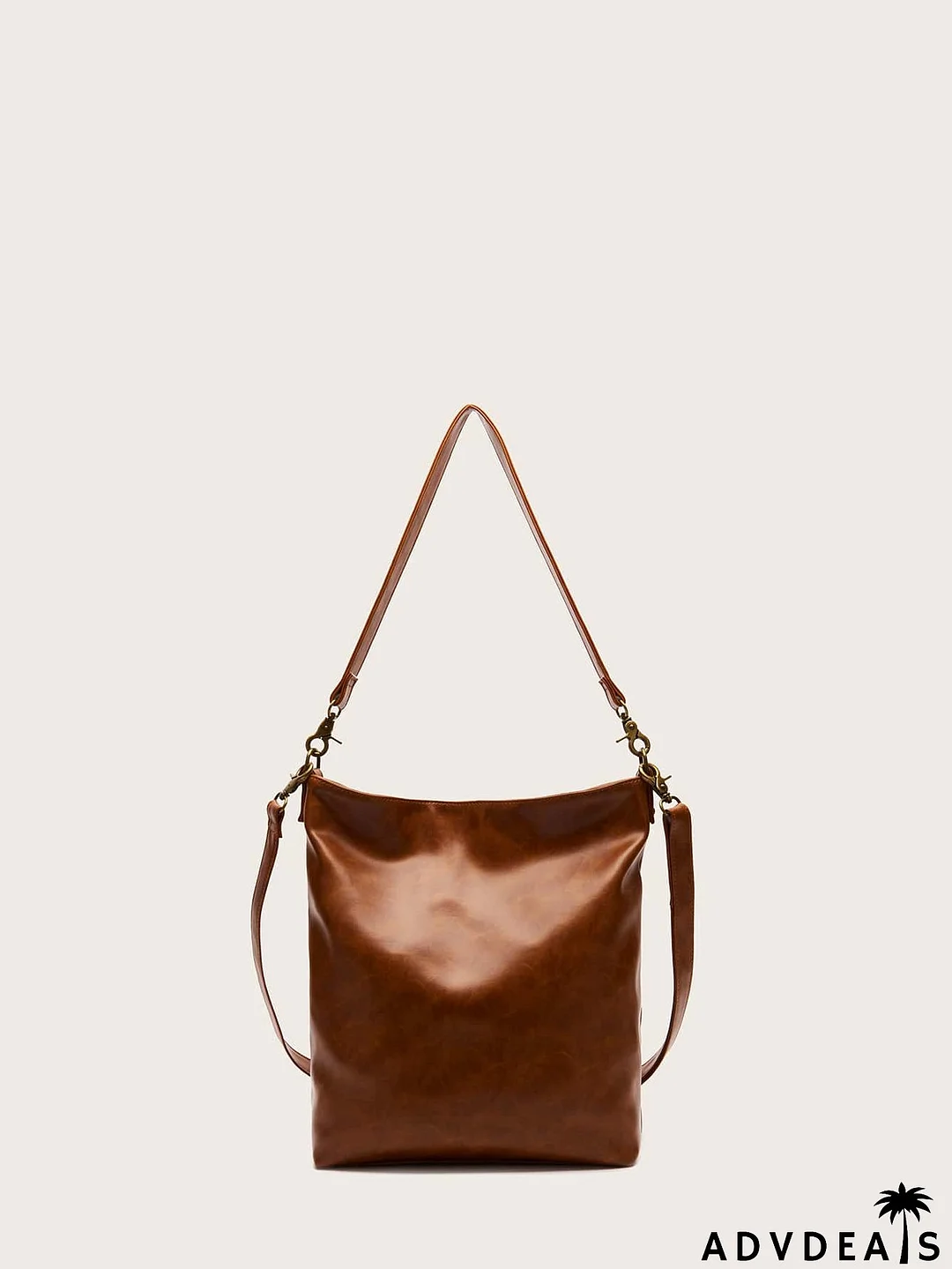 Double Zipper Large Capacity Bucket Bag