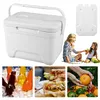 6L Insulated Portable Cooler with Handle Ice Bucket for Outdoor Picnic (White)