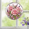Kit d&rsquo;ornement solaire en diamant rose rose 7,87x7,87 pouces