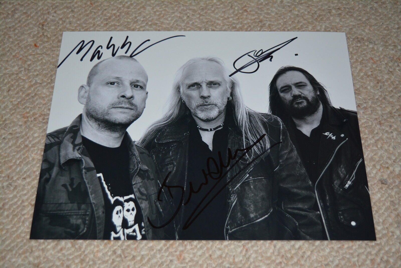 SODOM signed autograph In Person 8x10 20x25 cm full band