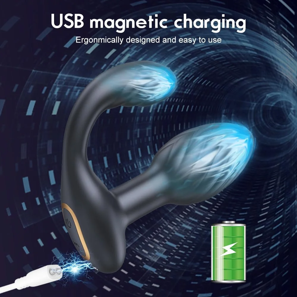 Anal Sex Toys Butt Plug P Spot Male Vibrator With 10 Vibrations & Rotations