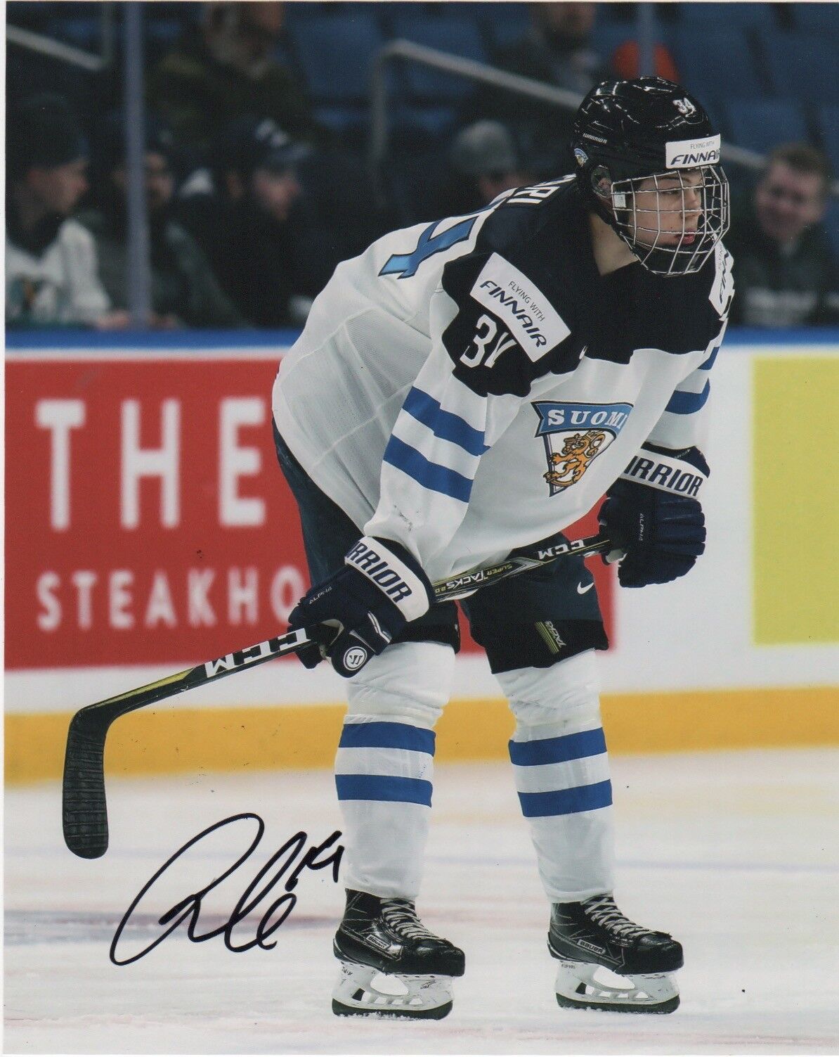 Team Finland Rasmus Kupari Signed Autographed 8x10 IIHF Photo Poster painting COA #10