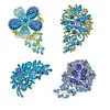 4Pcs Diamond Painting Butterfly Brooch for Wedding Party Gift