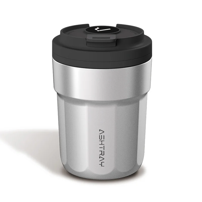 Cross-Border Car Ashtray With Lid, Light, Metal Liner, Car Ashtray, Illuminated Coffee Cup