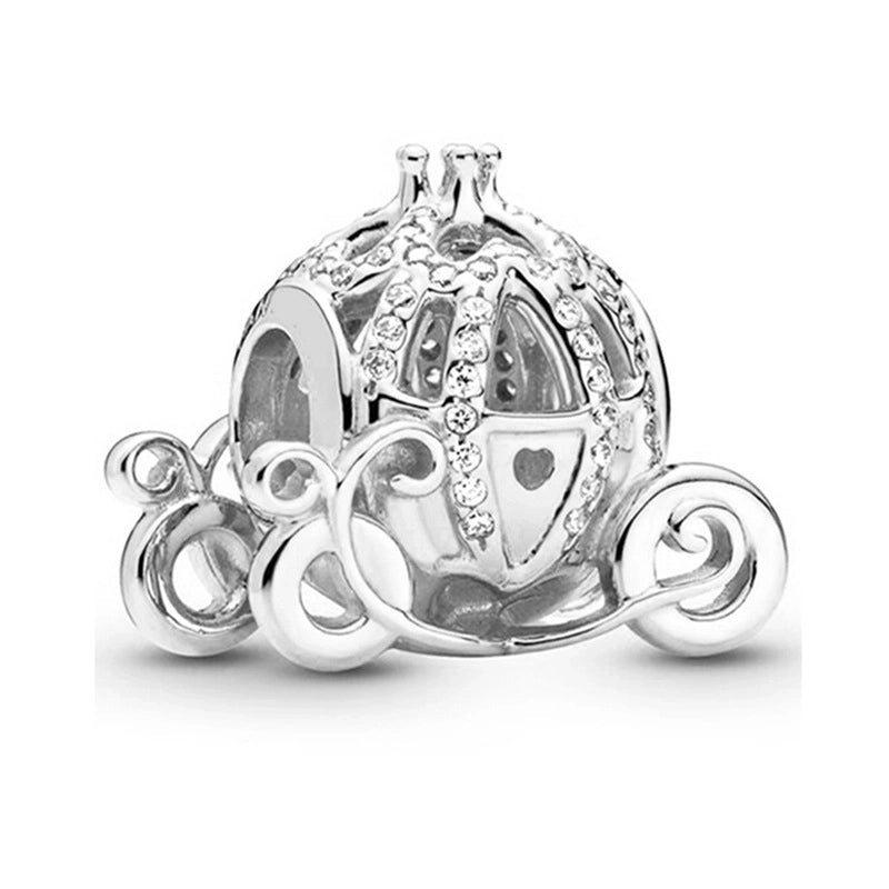 1 PC/Package Metal Rhinestones Plating Inlay Polished Pendant Beads