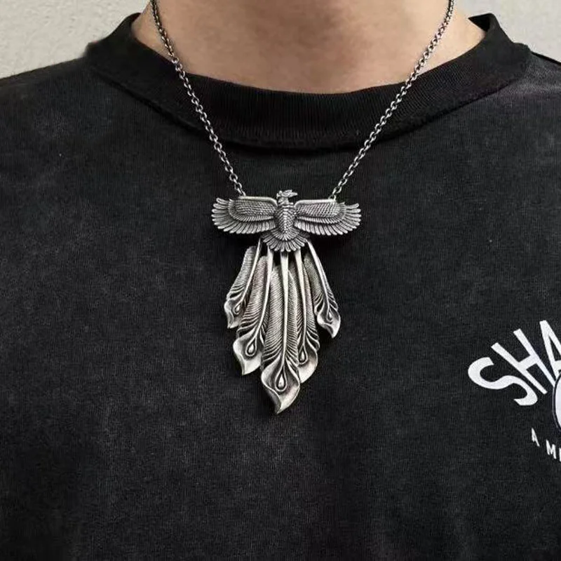 Retro Fashion Artisan Silver Jewelry [Phoenix] Pendant