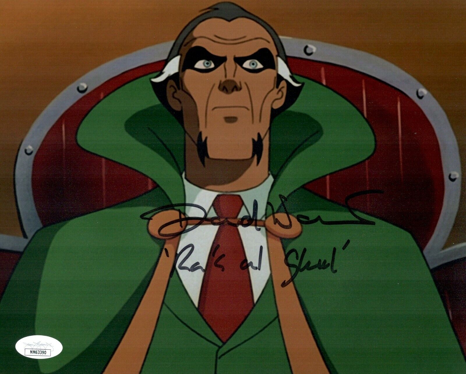 DAVID WARNER Signed Ra's Al Ghul BATMAN ANIMATED SERIES 8x10 Photo Poster painting JSA COA Cert