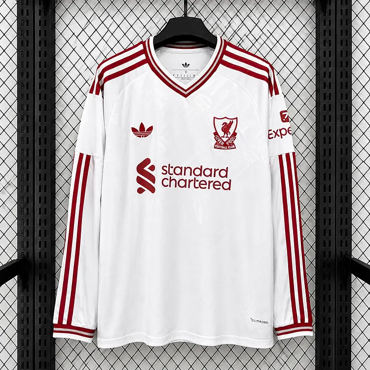 【S~5XL】Liverpool 26/27 Away Long-Sleeved Jersey 1:1 Thai Quality