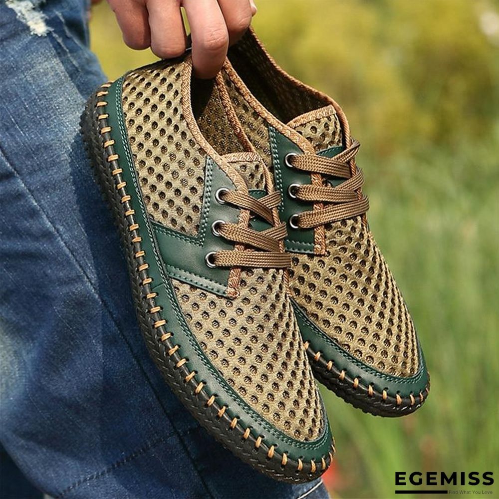 Men's Breathable Casual Flats Loafers Mesh Comfortable Soft Shoes | EGEMISS