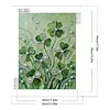 Diamond Painting-DIY Special Shaped Drill Pearl Painting Four-Leaf Clover(35x45cm)