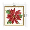 Flower-11CT Stamped Cross Stitch Kit(21*21cm)