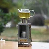 Wildfount &middot; Camping Retro Desktop Mini Fireplace Alcohol Stove Windproof Small Wood Stove for Heating, Brewing Tea, Boiling Water, and Watching the Fire