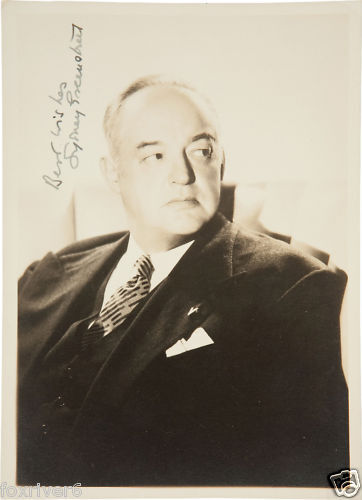 SIDNEY GREENSTREET Signed Photo Poster paintinggraph - Film Star Actor - preprint