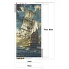 Diamond Painting-DIY Full Round Drill Sea Sailboat (80X40cm)