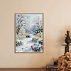 Diamond Painting-DIY Special Shaped Drill Pearl Painting Snow Scene(30x40cm)