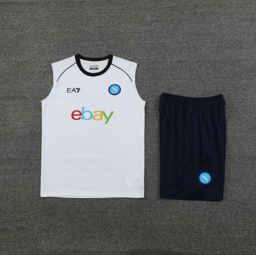 23/24 Naples Napoli Training Kit Vest White Football Shirt Thai Quality