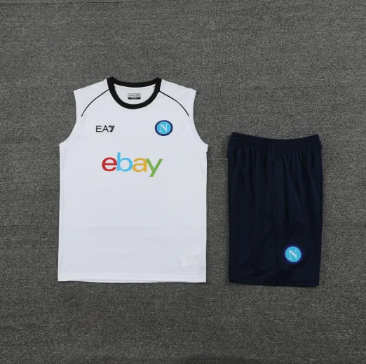 23/24 Naples Napoli Training Kit Vest White Football Shirt Thai Quality