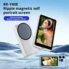 Phone Vlog Selfie Monitor Screen Magnetic Back Camera Monitor with Remote Control 3 Levels of Brightness Compatible for Android & iPhone