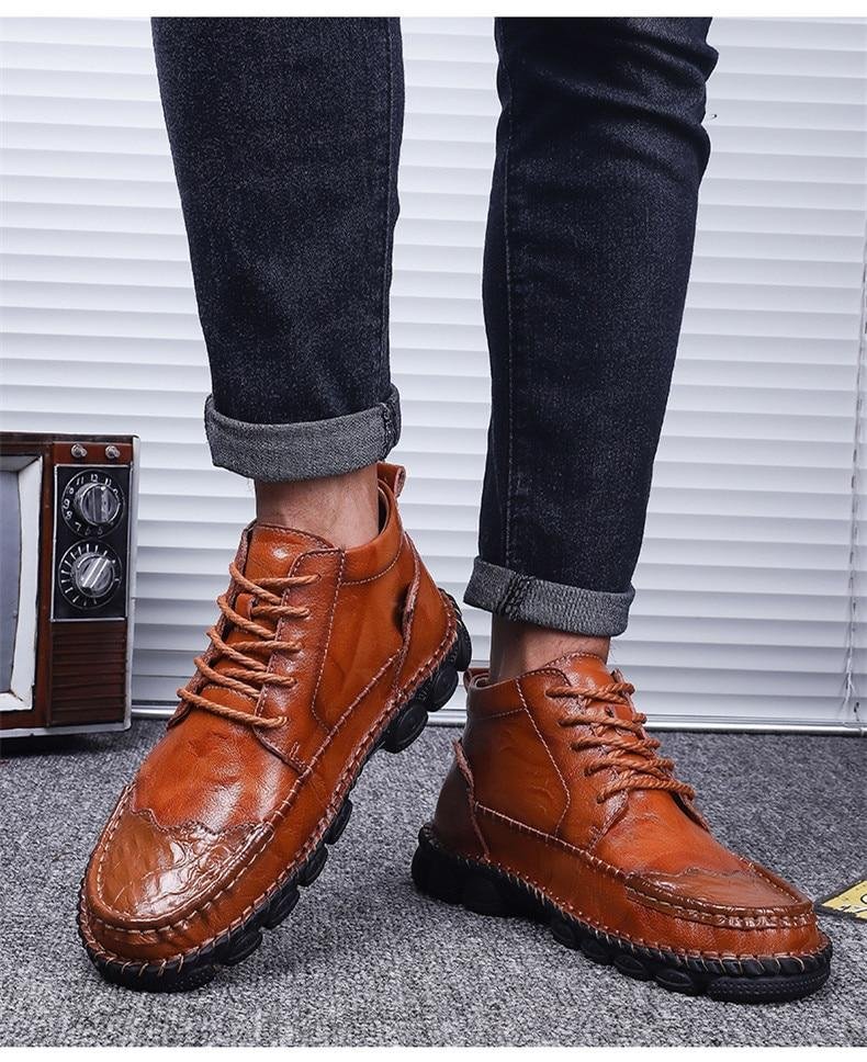 mens comfy walking boots