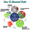 6pcs Everton FC DIY Diamond Painting Untersetzer Kit mit Halter für erwachsene Anfänger