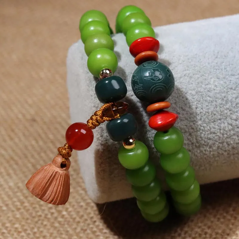 Natural Bodhi Seed Wisdom Bracelet Necklaces
