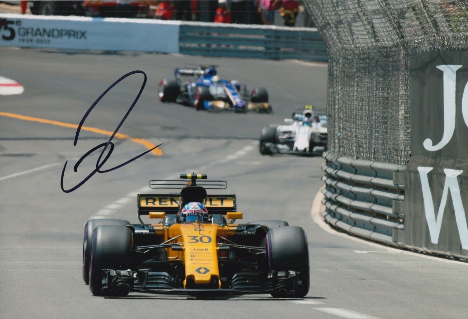 Jolyon Palmer Hand Signed 12x8 Photo Poster painting Renault Sport F1 6.