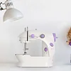 Mini Sewing Machine Electric Sewing Machine Portable Sewing Kit with Thread Dual Speed Double Thread