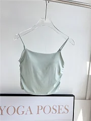 Waresglobal Sexy Inner Padded Running Vest Women Breathable Gym Push Up Workout Sport Bras Soft Nylon Fitness Crop Tops Female Yoga Clothing