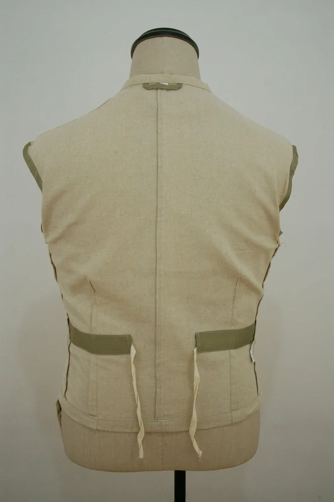   Wehrmacht German Panzer Summer HBT Off-White Wrap Jacket Type II German-Uniform