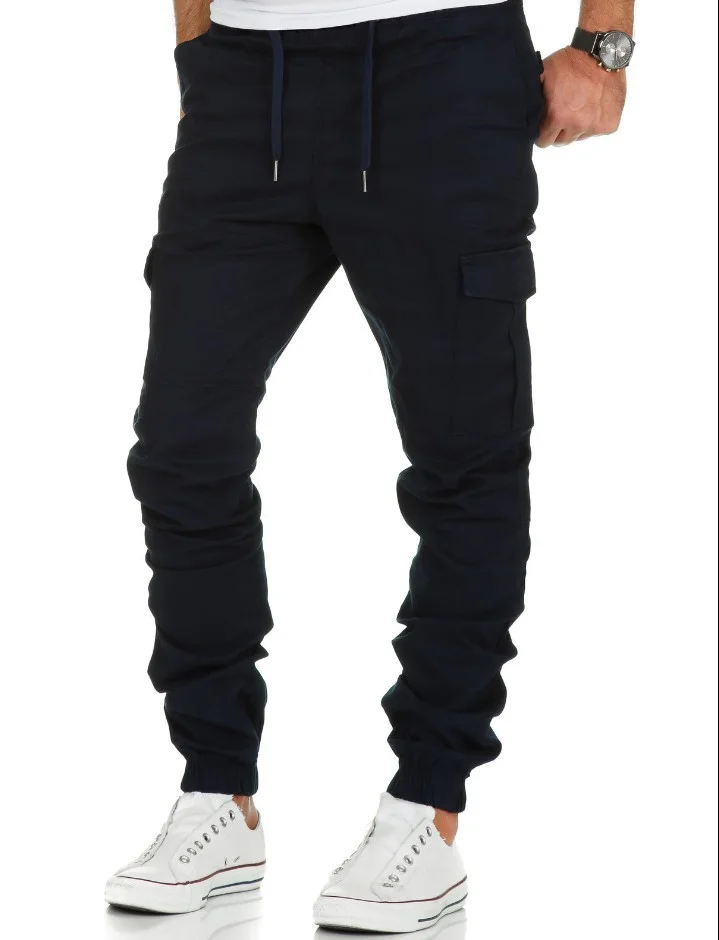 BrosWear Pockets Drawstring Casual Pants