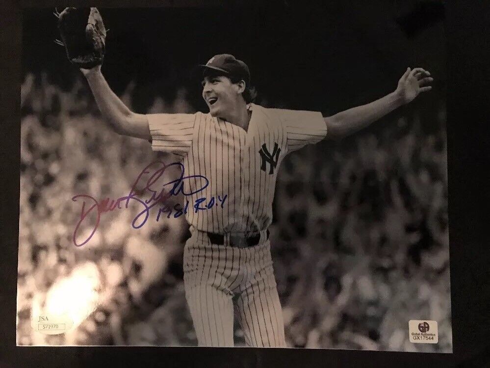 DAVE RIGHETTI SIGNED AUTOGRAPHED 8x10 Photo Poster painting NEW YORK YANKEES JSA COA 81 ROY